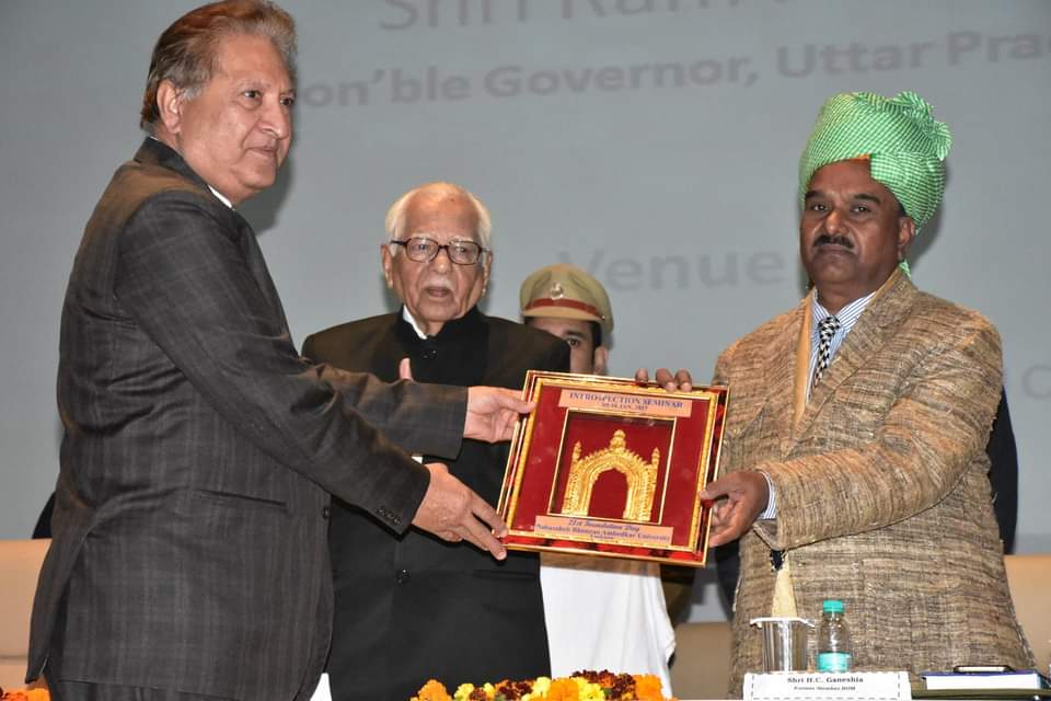 Dr. H.C. Ganeshia in a formal ceremony